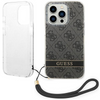 Guess GUOHCP14LH4STK iPhone 14 Pro 6,1" czarny/black hardcase 4G Print Strap
