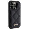 Etui Guess Quilted Metal Logo na iPhone 15 Pro Max - czarne