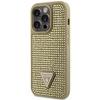 Etui Guess GUHCP14LHDGTPD na iPhone 14 Pro - złote Rhinestone Triangle