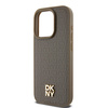 DKNY ETUI HARDCASE LEATHER PATTERN DO IPHONE 15 PRO MAX 6.7 DO MAGSAFE LOGO