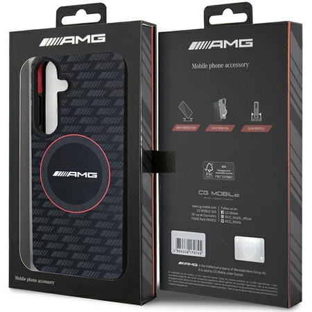 MERCEDES ETUI HARDCASE SILIKONOWE DO SAMSUNG S24 S921 DO MAGSAFE WZÓR