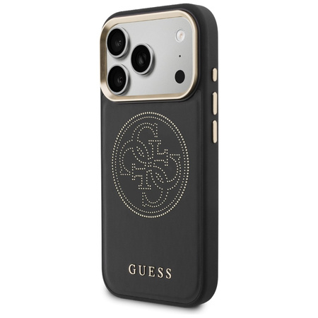 Etui Guess Perforated 4G MagSafe do iPhone 17 Pro Max czarny
