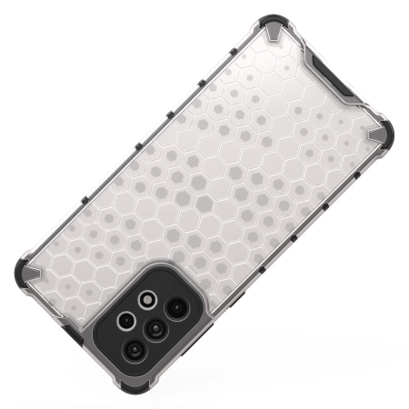HURTEL POKROWIEC OCHRONNY DO SAMSUNG GALAXY A73 HONEYCOMB Z ŻELOWĄ RAMKĄ