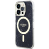 Etui Guess GUHMP14LPCUMAK na iPhone 14 Pro - czarne Marble MagSafe