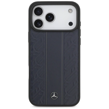 MERCEDES ETUI LEATHER LAUREL LEAVES STRIPES MAGSAFE DO IPHONE 17 PRO MAX