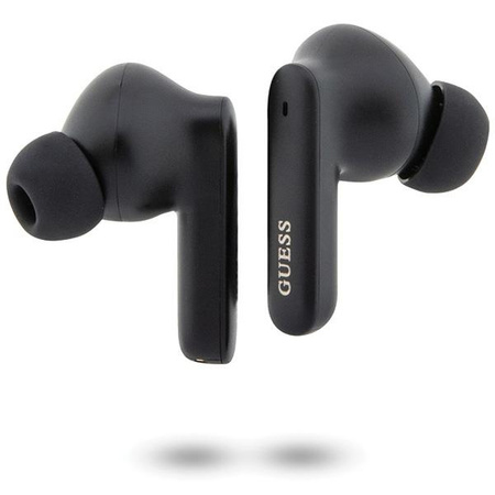 Słuchawki Bluetooth Guess GUTWST50EK TWS + stacja dokująca - czarne Classic EST