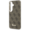 Etui Guess 4G Script MagSafe do Samsung  Galaxy S26 brązowy