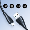 Joyroom kabel USB - micro USB 2.4A Surpass Series do szybkiego ładowania i transferu danych 2 m czarny (S-UM018A11)