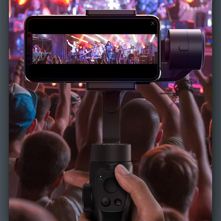 Baseus 3 osiowy Gimbal do telefonu smartfona ręczny stabilizator obrazu do filmów i zdjęć Live Vlog YouTube TikTok  szary (SUYT-0G)