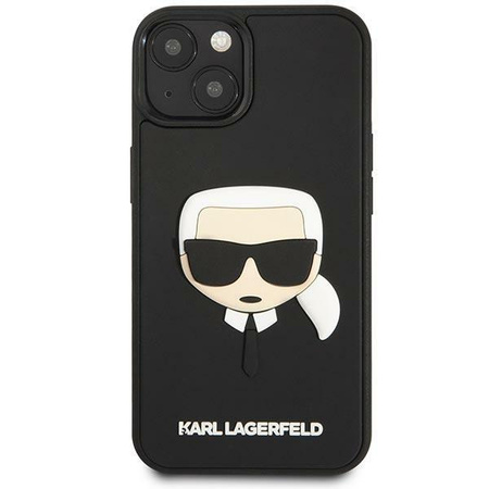 Karl Lagerfeld KLHCP14MKH3DBK iPhone 14 Plus 6,7" czarny/black hardcase 3D Rubber Karl`s Head