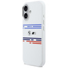 Etui BMW M Silicon Horizontal Line       MagSafe do iPhone 17 biały