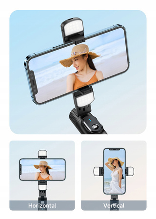 Double Shot selfie stick, tripod, bluetooth, black, Mcdodo