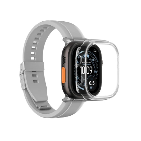 Etui ochronne AMAZINGTHING Minimal na Apple Watch UItra 3 49 mm - przezroczyste