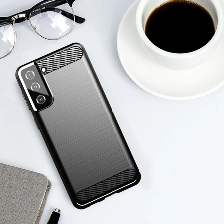 HURTEL CARBON CASE POKROWIEC DO SAMSUNG GALAXY S21+ 5G POKROWIEC ELASTYCZNY
