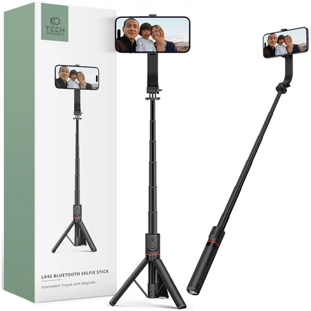 TECH-PROTECT L04S SELFIE STICK TRIPOD DO MAGSAFE Z WYSIĘGNIKIEM I BLUETOOTH