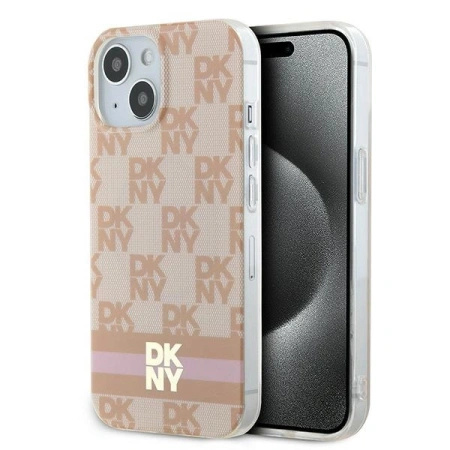 DKNY CASE DO IPHONE 15 14 13 6.1 DO MAGSAFE IML CHECKERED MONO PATTERN