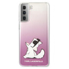 Karl Lagerfeld KLHCS21MCFNRCPI S21+ G996 hardcase różowy/pink Choupette Fun