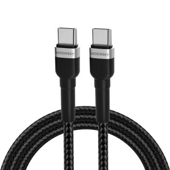 WOZINSKY KABEL USB-C 2M PD 65W DO TELEFONÓW I AKCESORII SZYBKIE ŁADOWANIE