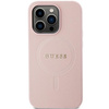 Etui Guess GUHMP14XPSAHMCP na iPhone 14 Pro Max - różowe Saffiano MagSafe