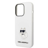 Karl Lagerfeld KLHMP14XSNCHBCH iPhone 14 Pro Max 6,7" hardcase biały/white Silicone Choupette MagSafe