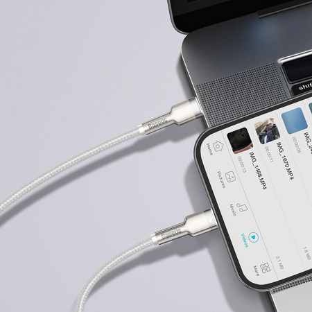 BASEUS KABEL USB-C DO LIGHTNING CAFULE 20W DO APPLE 2M PD SZYBKIE ŁADOWANIE