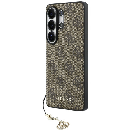 Etui Guess 4G Classic Logo Charm MagSafe do Samsung Galaxy S26 Ultra brązowy