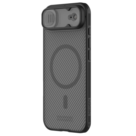 Etui Nillkin CamShield Pro kompatybilne z MagSafe na iPhone 17 Air - przezroczyste czarne