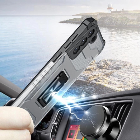 HURTEL CRYSTAL RING CASE ETUI PANCERNE DO SAMSUNG GALAXY S22+ MAGNETYCZNY