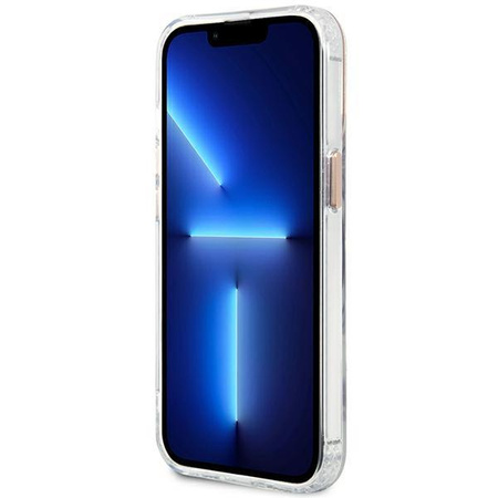 Etui Guess GUHMP13XHTRMD na iPhone 13 Pro Max - złote Metal Outline Magsafe