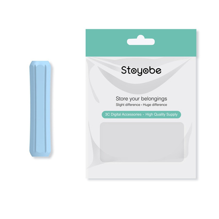 Stoyobe Silicone Holder uchwyt silikonowy dla Apple Pencil 1 / Apple Pencil 2 / Huawei M-Pencil jasnoniebieski