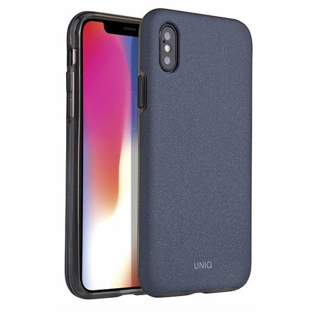 Etui Uniq Lithos na iPhone X / Xs - niebieskie