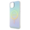 Guess GUHMP15MHITSQ iPhone 15 Plus 6.7" turkusowy/turquoise hardcase IML Iridescent MagSafe
