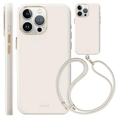 UNIQ etui Coehl Creme iPhone 15 Pro Max 6.7" Magnetic Charging kość słoniowa/ivory