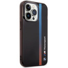 Etui BMW BMHCP14L22HVGV na iPhone 14 Pro - czarne IML Tricolor Stripe