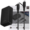 Ładowarka sieciowa Uniq Versa Slim LITHOS Collective USB-C PD 18W + kabel USB-C / USB-C - czarna