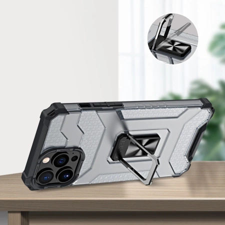 HURTEL ETUI DO IPHONE 13 PRO MAX HYBRYDOWE PANCERNE Z MAGNETYCZNYM UCHWYTEM