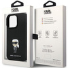 Etui Karl Lagerfeld KLHCP14XSMHKNPK na iPhone 14 Pro Max 6.7" - czarne Silicone Ikonik Metal Pin