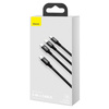 BASEUS KABEL 3W1 USB DO MICRO USB DO LIGHTNING USB-C DO TELEFONÓW 1.5M