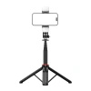 HURTEL SELFIE STICK TELESKOPOWY TRIPOD 1.3M DO TELEFONÓW Z LAMPĄ PODWÓJNĄ