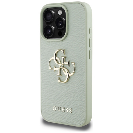 GUESS ETUI GRANULOWANE LOGO BIG 4G SMALL DO IPHONE 16 PRO MAX OCHRONNE