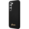 Etui Guess GUHCS23SSLSMK S23 S911 - czarne Silicone Vintage Gold Logo
