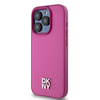 DKNY POKROWIEC DO IPHONE 15 PRO 6.1 SKÓRZANE MONOGRAM LOGO METALOWE DO