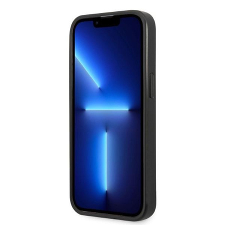 Etui Karl Lagerfeld KLHCP13LPMNIKBL na iPhone 13 Pro / 13 hardcase - niebieskie Monogram Ikonik Patch