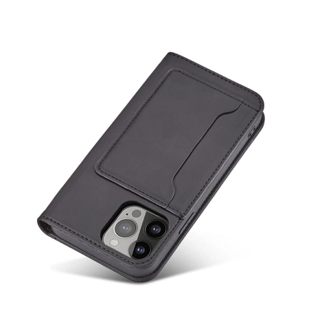HURTEL MAGNET CARD CASE ETUI DO IPHONE 14 POKROWIEC Z KLAPKĄ MAGNETYCZNY