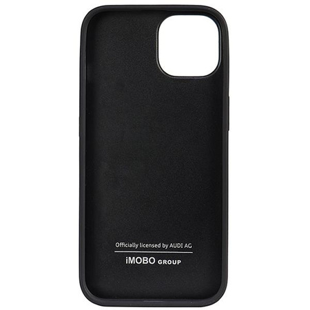 Etui Audi Genuine Leather na iPhone 14 - czarne AU-TPUPCIP14-Q8/D1-BK