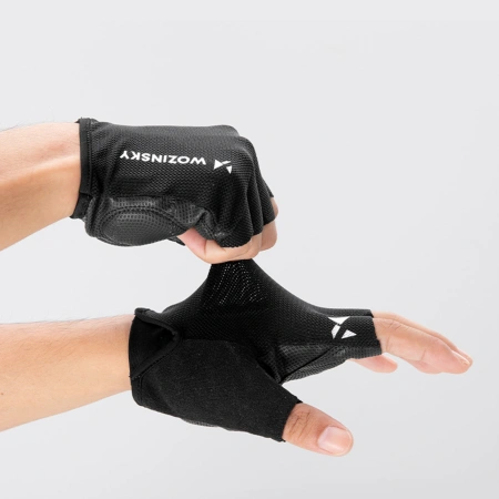 Rękawiczki rowerowe Wozinsky WRR-01M rozmiar M - czarne