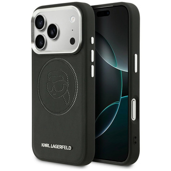 Etui Karl Lagerfeld K Head Point Logo    MagSafe do iPhone 17 Pro Max czarny