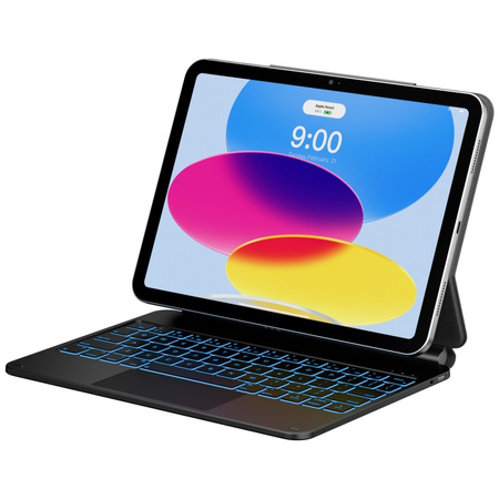Etui Typecase Edge z klawiaturą do iPad  11" (A16) 2025 / iPad 10.9" 2022 czarny