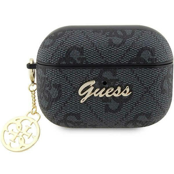 Etui Guess GUAP2G4GSMK na AirPods Pro 2 cover - czarne 4G Charm Collection
