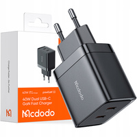 Ładowarka do telefonu, szybkie ładowanie, USB-C 2x 20W, do iPhone 14, Mcdodo